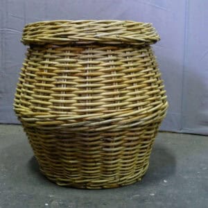 Rattan basket and stool