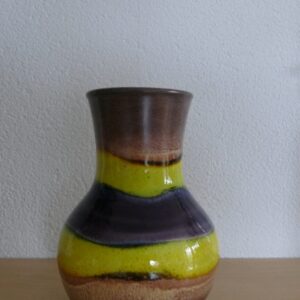 Dümler & Breiden vase yellow purple brown 121/21