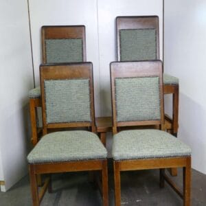 Set of four Amsterdam School dining chairs