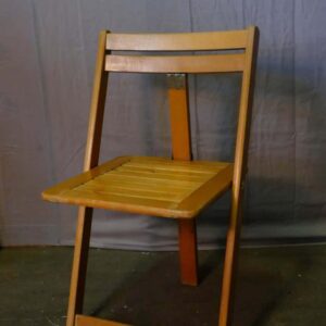 Set of four tripod folding chairs